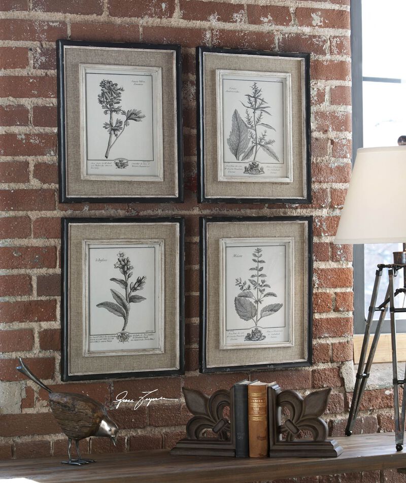 Uttermost Casual Grey Study Framed Art Set/4